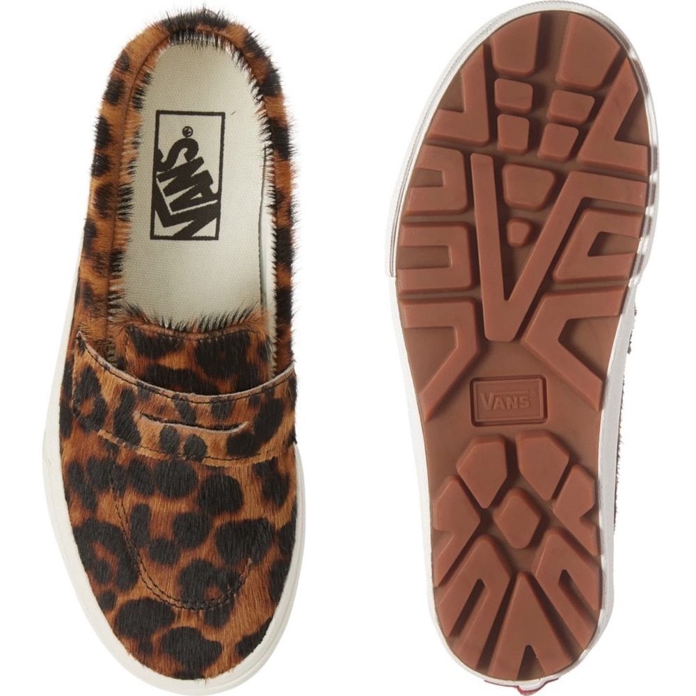 new Vans ☻︎ Calf Hair Slip On Sneaker ☻︎ Leopard - Picture 5 of 15